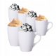  Set Set 6 cani albe, 320 ml, pentru cafea si ceai