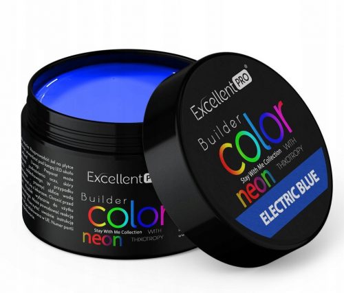  EXCELLENT PRO BUILDER GEL BUILDING GEL NEON BLUE ALBASTRU ELECTRIC 30 g