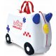  Trunki valiză copii 18 l, albă