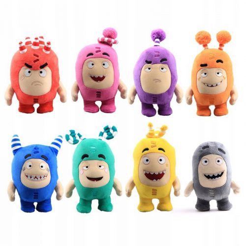  8BUC JUCĂRIE DE PELUȘ MASCOTA ODDBODS ANIME 18CM