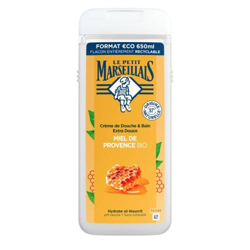  LE PETIT MARSEILLAIS Gel de duș cu miere, 650 ml