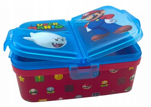  SUER MARIO Box Organizer Lunchbox 4 compartimente