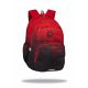  Rucsac școlar CoolPack cu mai multe compartimente, negru, Nuanțe de roșu, 26 l