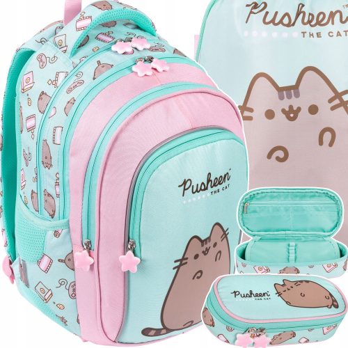  Rucsac PUSHEEN ST.Right MINT Cat Kitten PENTRU FATA CLASELE 1-3 + alte 2 produse