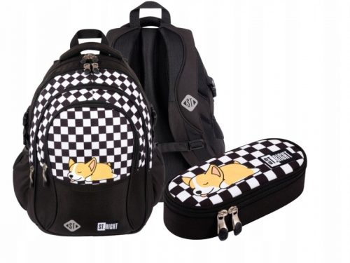  Sleppy Corgi Dog Set școlar Rucsac Truc - Husă St.Right