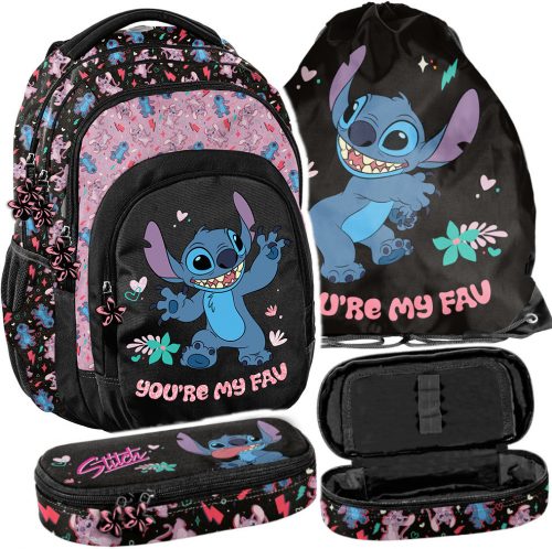  Rucsac școlar Lilo i Stitch Paso multicompartiment, multicolor, 19 l + alte 3 produse