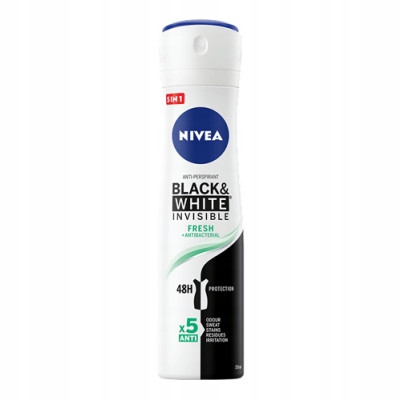  Spray antiperspirant pentru femei NIVEA Black & White Invisible Fresh 150 ml