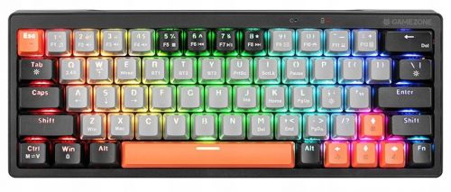  Tastatură mecanică fără fir Tracer Gamezone EVO1 Hot Swap 63 gri