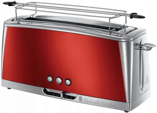  Pâine de pâine Russell Hobbs Luna Long Slot Solar Red 23250-56 argintiu/gri 1400 W