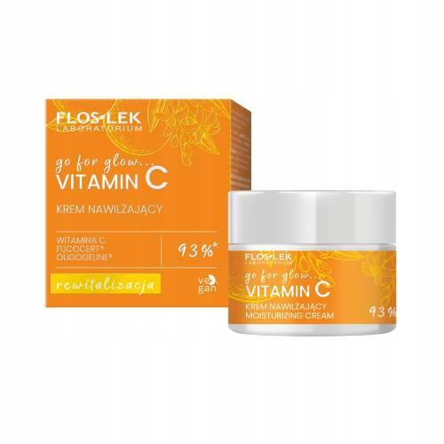  FLOSLEK Cremă hidratantă pentru revitalizare Go For Glow Vitamina C, 50 ml