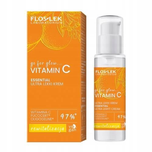  FLOSLEK Go For Glow Vitamina C Cremă ultra ușoară de zi și noapte, 30 ml