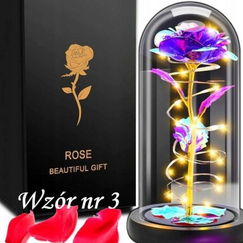  LED Eternal Rose, cadou personalizat pentru Nunta, Aniversare de Nunta