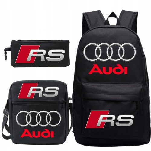 Rucsac de scoala Audi multicompartiment, multicolor