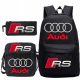 Rucsac de scoala Audi multicompartiment, multicolor