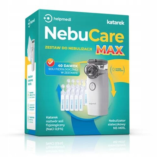  Set de nebulizare HelpMedi NebuCare MAX, gri