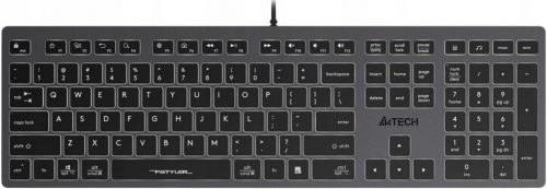  A4TECH FSTYLER FX60H Tastatură albă iluminată din spate