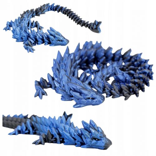  Figurină Dragon de Cristal mobil BLUEBERRY 46 cm