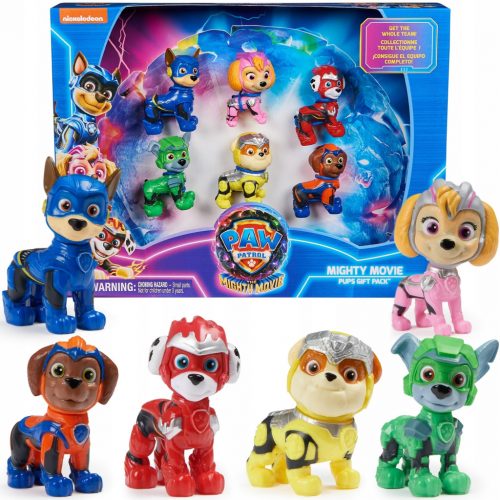  PAW PATROL THE MIGHTY MOVIE SET CADOU MARE DE 6 FIGURINETE SPATIALE