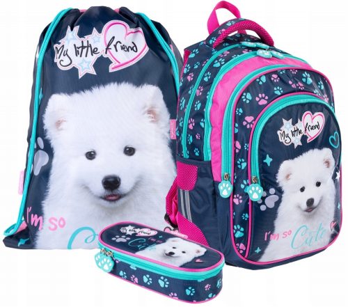  Rucsac școlar cu mai multe compartimente Dog St Majewski Multicolor 22 l + alte 2 produse