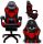  Scaun gaming DUNMOON 8979, piele ecologica neagra si rosie