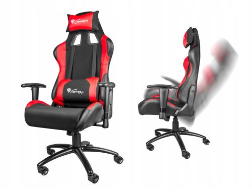  Scaun gaming Genesis Nitro 550, piele ecologica neagra si rosie