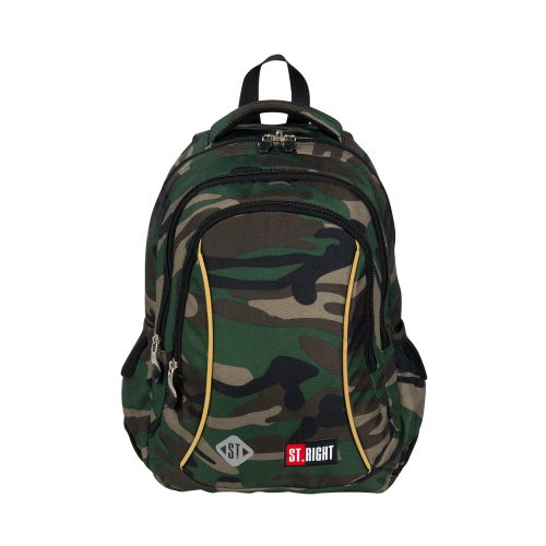  Rucsac școlar cu mai multe compartimente de camuflaj St.Right BP26, 20 l