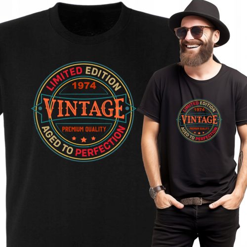  Tricou ziua de nastere 50 40 30 Cadou pentru Tata Sotul Tip 1974 Vintage