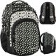  Rucsac scolar multicompartiment BeUniq alb, negru, multicolor 24 l