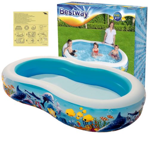  Piscina gonflabila dreptunghiulara Bestway 262 x 157 cm