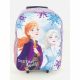  Rucsac valiză Frozen Anna și Elsa pe roți, mov S24