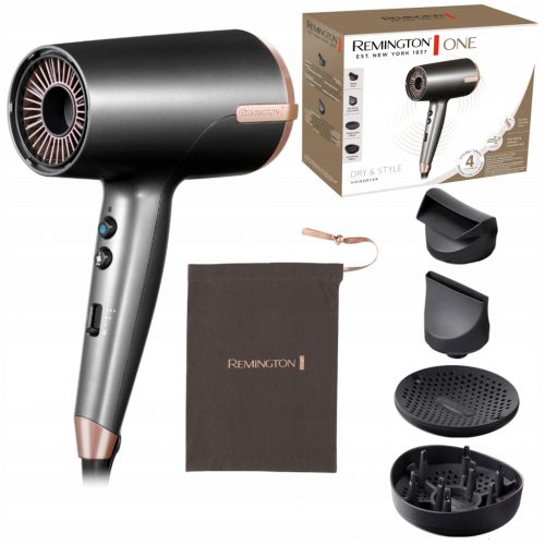  Uscător de păr Remington One Dry 2000W Thermacare + 4 accesorii D6077