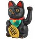  Pisica Japoneza Maneki-Neko Pisica Chinezeasca a Fericirii 21 cm Pisica neagra NEGRA MARE