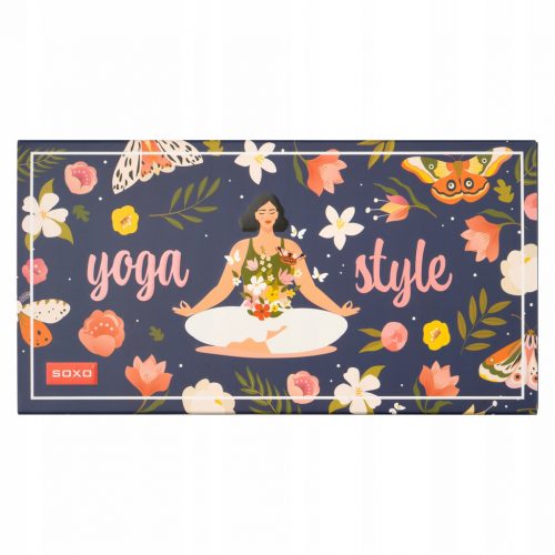  Set șosete într-o cutie YOGA Pachet de 3 SOXO cadou amuzant pentru o fată