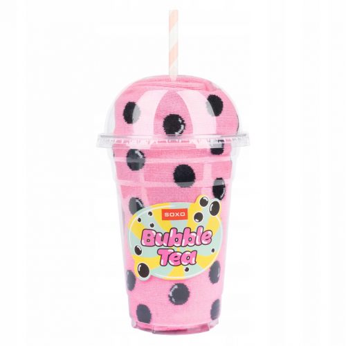  Cadou de Crăciun șosete BUBBLE TEA SOXO, cadou amuzant pentru o fată