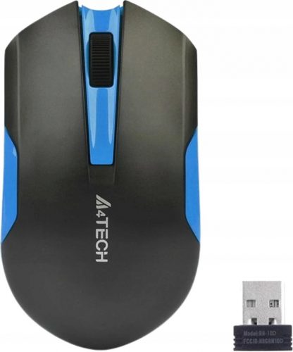  Mouse fără fir WRLS A4Tech V-TRACK G3-200N-1 Negru+Albastru