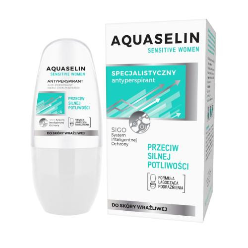  Aquaselin Sensitive Women antiperspirant specializat impotriva transpiratiei intense 50ml