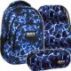  RUCSAC DE SCOALA DE BACKUP PENTRU TINERI, 4 compartimente, WATER SKY BLUE MARINE + alte 2 produse