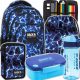  RUCSAC DE SCOALA DE BACKUP PENTRU TINERI, 4 compartimente, WATER SKY BLUE MARINE + alte 4 produse