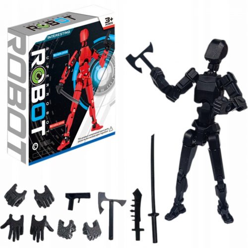  Figurină de acțiune 3D Toyslucky 13 TOY cu imprimare robot mobil cu mai multe articulații