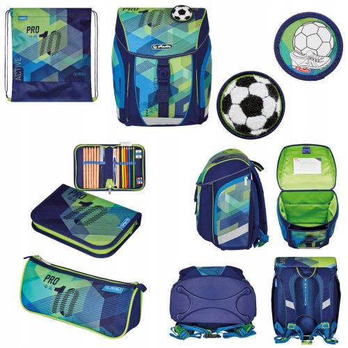  Set ghiozdan FiloLight Plus Green Goal Herlitz