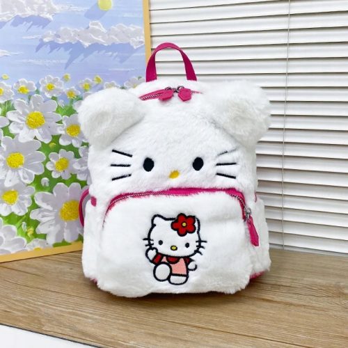  RUACAC DE PLUSH Hello Kitty pink ROZ rucsac, Nuante de roz