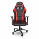  Scaun gaming SPC Gear SR300 V2, piele ecologică neagră și roșie