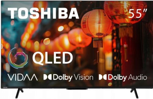  Tuner TV inteligent Toshiba 55QV2463DG TV 55" QLED UHD Vidaa HDR DVB-T2