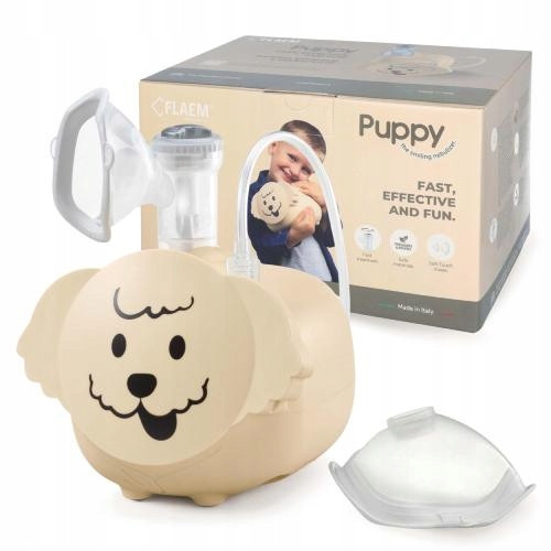  NEBULIZOR INHALATOR PENTRU COPII FLAEM PUPPY CÂINE CERTIFICAT DOUĂ MĂȘTI