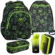  Rucsac școlar CoolPack cu mai multe compartimente, negru, Nuanțe de verde, 21 l + alte 5 produse