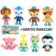  FIGURINE OCTONAAUTS 8 BUC. SET DE CALITATE Kocurro Capitan Pinio Dusia Xenia