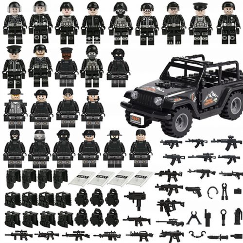  MINIFIGURI SOLDATI ARMATA SWAT 24 BUC SET BLOCURI ARMA