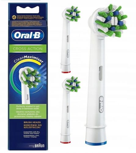  Capete de periuță de dinți electrică Oral-B CrossAction EB-50-3, 3 buc