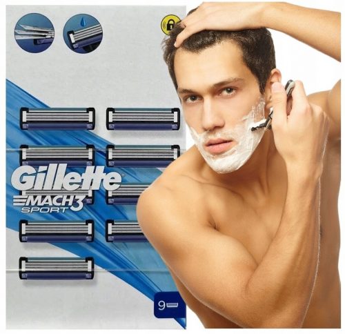  Gillette mach3 sport 9 cartușe ORIGINALE