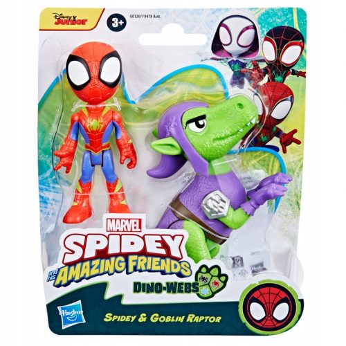  Set de figurine Spider-Man Spidey Dino-Webs Spidey și Goblin Raptor Hasbro